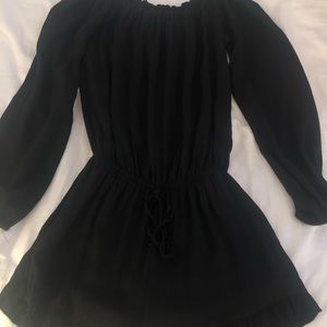 Brandy Melville black ruffle romper